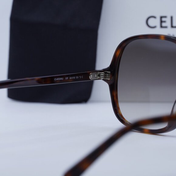 Final Price! Celine CL40244U 52F Brown Sunglasses - Picture 7 of 10